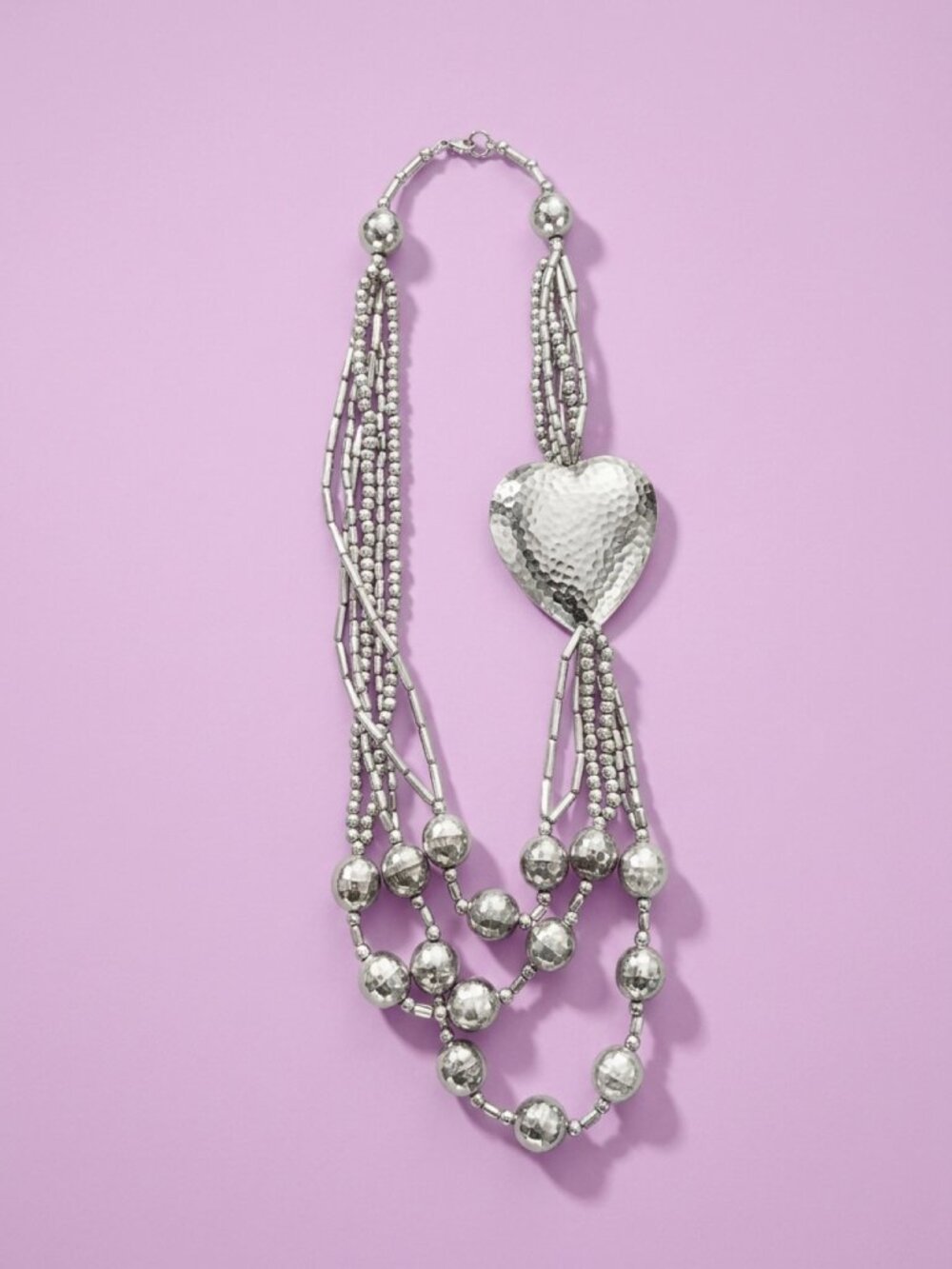 Silver Necklace 1970s era Approximately 20-22" length